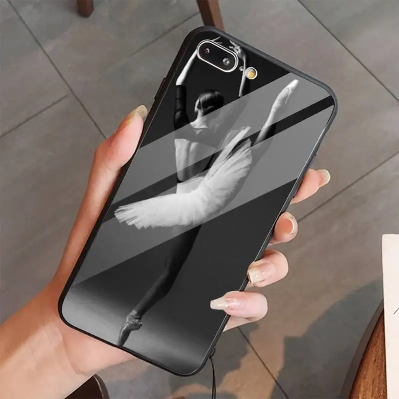 

Ballet Girl Dance Shoes Phone Cases Tempered glass For iphone 5C 6 6S 7 8 plus X XS XR 11 PRO MAX