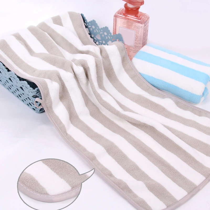 

35*75cm 70*140cm Coral Velvet Towel Bath Towel Adult Quick-drying Soft Absorbent Washcloth Household Bathroom Towel