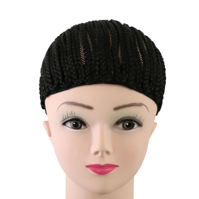 1 шт. черная супер эластичная Кепка для плетения вязанная крючком коса парик