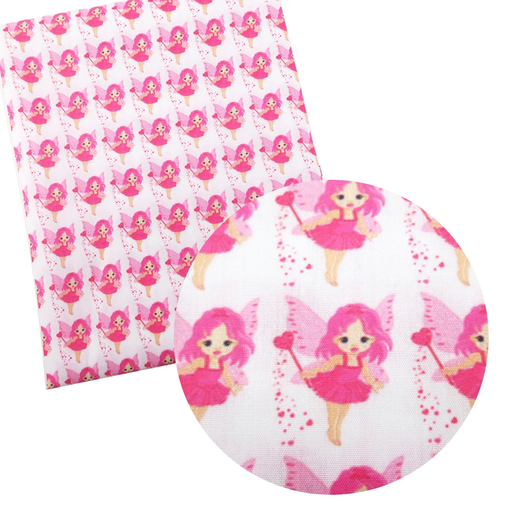 Аксессуары David 50*145 см балетка девочка цветочный принт 100% хлопок Ткань для шитья