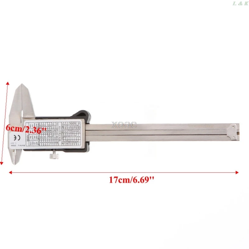 Электронный цифровой штангенциркуль из нержавеющей стали микрометр с ЖК