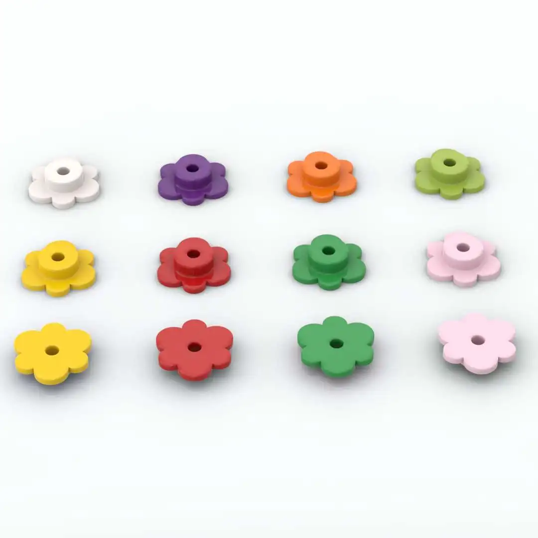 

50pcs Building Block flower petal diy Bricks Plants Grass Assembles Particles Educational Creative Children Birthday Toys 56750
