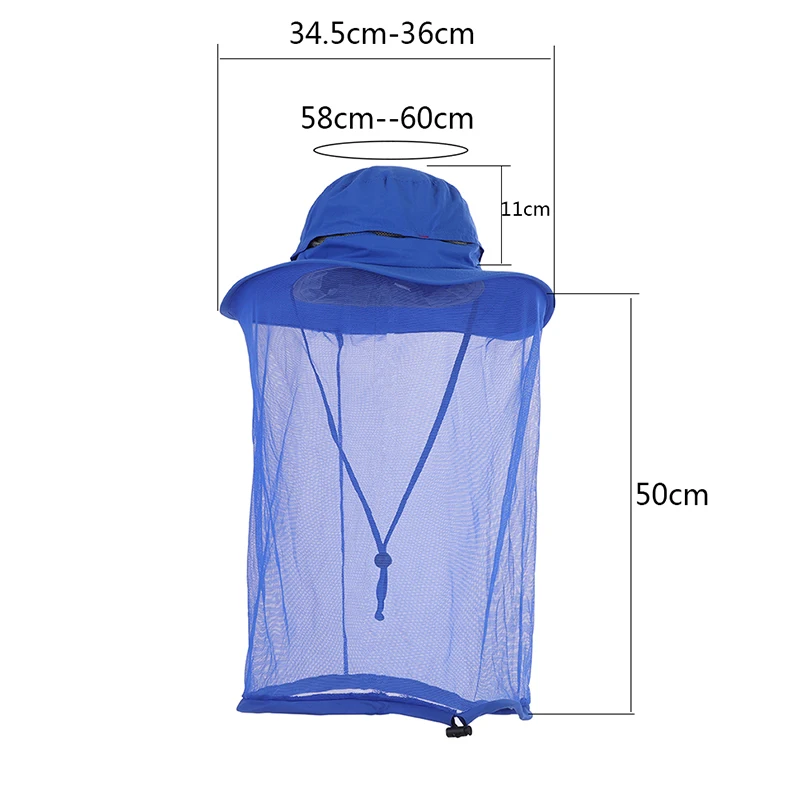 Рыбацкая Кепка Женская Мужская сетчатая крышка Анти Москитная быстросохнущая