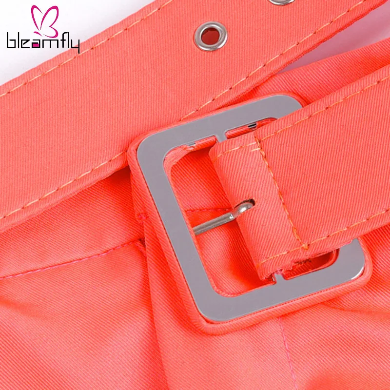 Оранжевый костюм из двух частей женский сексуальный клубный осень 2019 пальто на