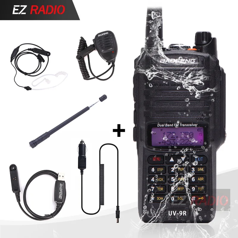 See Picture1 Baofeng 8 W радио UV-9R Водонепроницаемый IP67 Walkie Talkie 10 км Baofeng UV-XR GT-3WP UV-5S UV-5R WP Long Range радио для охоты - Цвет: See Picture1