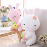blue pink white rabbit cute plush toy stuffed animals plushies toys kawaii soft plushie cotton pillow cushion for children