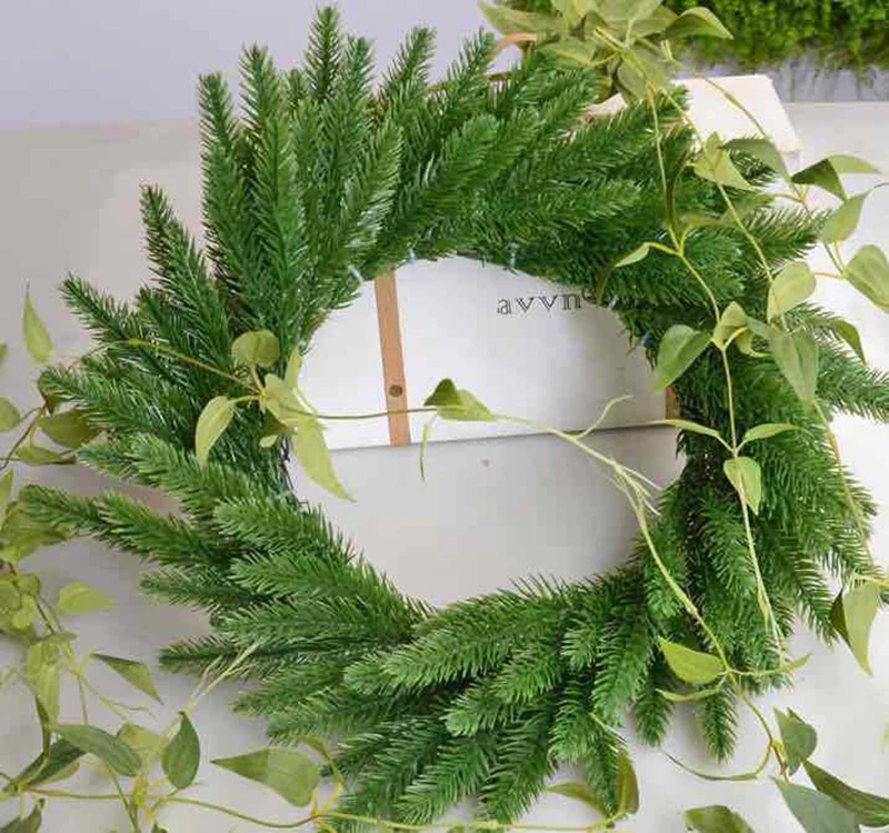 Flone искусственные сосновые иголки зеленые растения Цветочная композиция