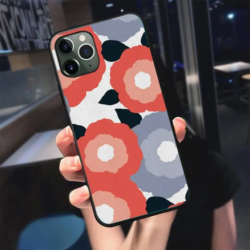 

Colorful flowers Phone Case For Black-Iphone 5 5s se 6 6s 7 8 11 12 X Xs Xr Pro Plus Max Mini Cover