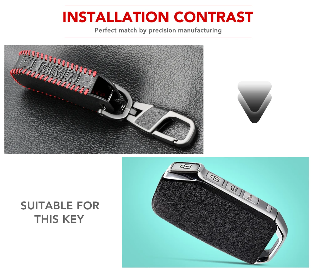 Брелок для ключей из сплава кожаный чехол автомобильного ключа KIA Sportage Ceed Sorento Cerato