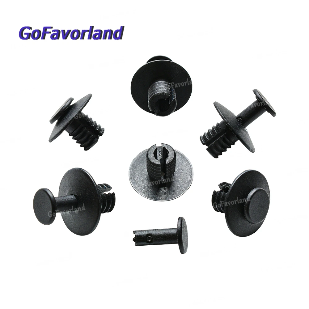 10 шт. 20 черные пластиковые заклепки зажимы крышка молдинг отделка панель зажим