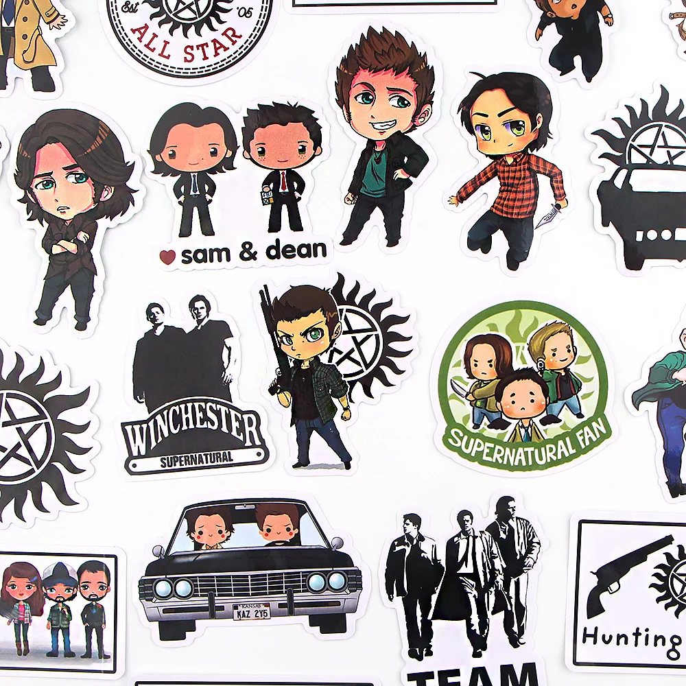 Сверхъестественные наклейки ranрасположенные R1018 40 шт./компл. TV серии для