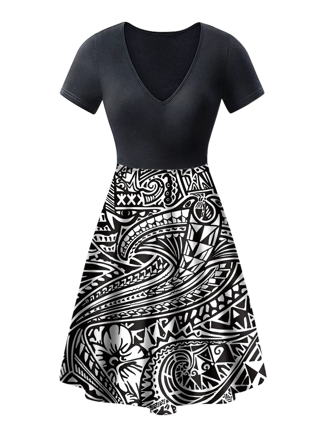 

Новое Женское платье на заказ, Гавайский стиль, polyneasia, традиционный Племенной принт плюмерии, Повседневное платье для девушек, летняя мода