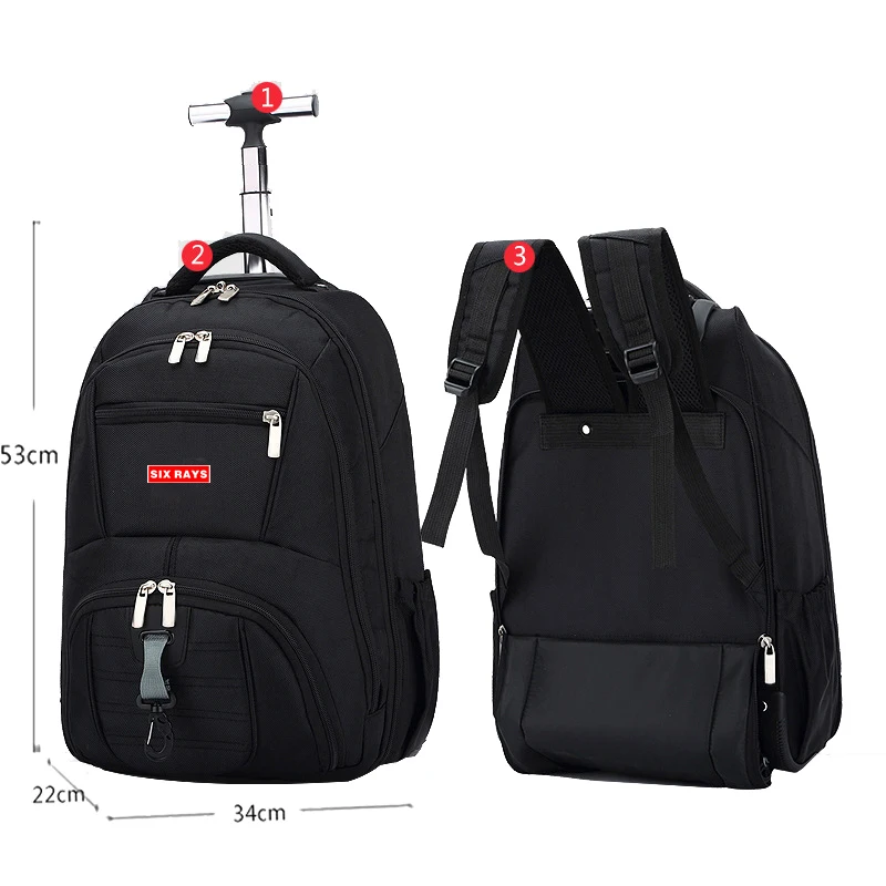 Hot Sale Men's Travel Bag Man Backpack Polyester Bags Waterproof Computer Packsack Brand Design Backpacks Trolley backpack