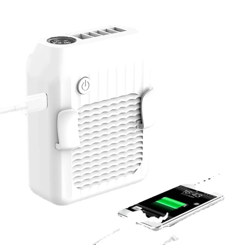 

Free Sample Custom Logo Factory Outlet Usb Neck Waist Electric Mini Clip Small Size Fan