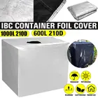 Крышка для резервуара IBC 210D420D из ткани Оксфорд, водонепроницаемый уличный садовый чехол, контейнер для дождя и воды, тонкий цилиндр, фольгированные пылезащитные чехлы