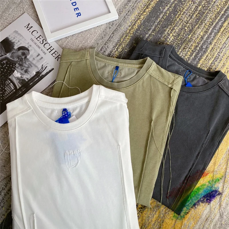 

Tassel ADER ERROR T Shirt Men Women 1:1 High Quality heavy Fabric Nice Washed T-shirt Embroidery Logo Adererror Tee Tops