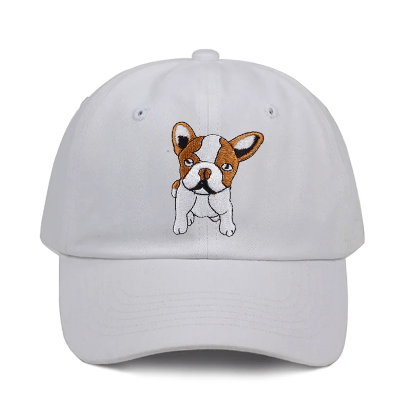 

LOVZON Cute Puppy Embroidery Baseball Peaked Cap Small Animal Embroidery Baseball Curved Brim Hat Popular 2021 NEW Dropshipping
