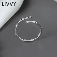 livvy silver color fashion round shape silver ring open finger ring for women party jewelry gift 2021 trend