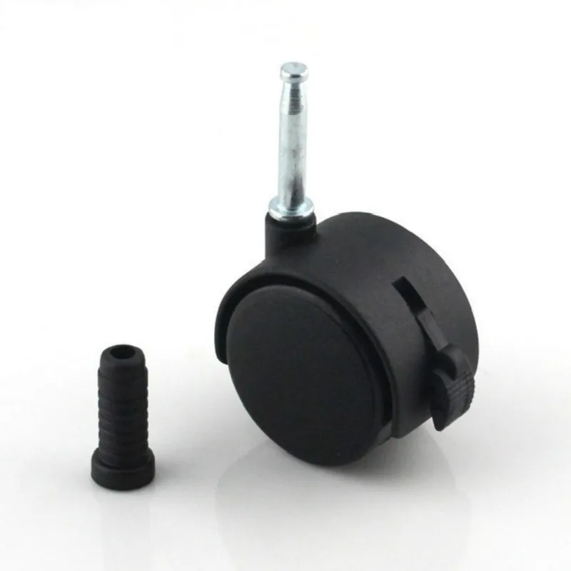 Ролики пластиковые для мебели поворотные колесики 2 дюйма или 1 5 с тормозом