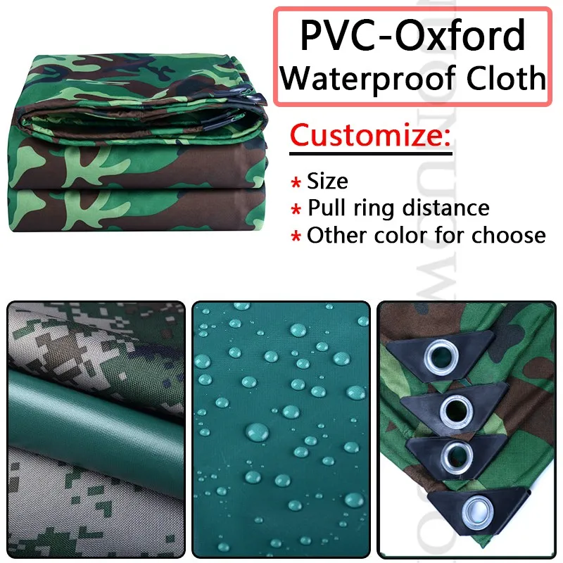 Дорожная водонепроницаемая палатка из ткани Оксфорд с ПВХ покрытием 450