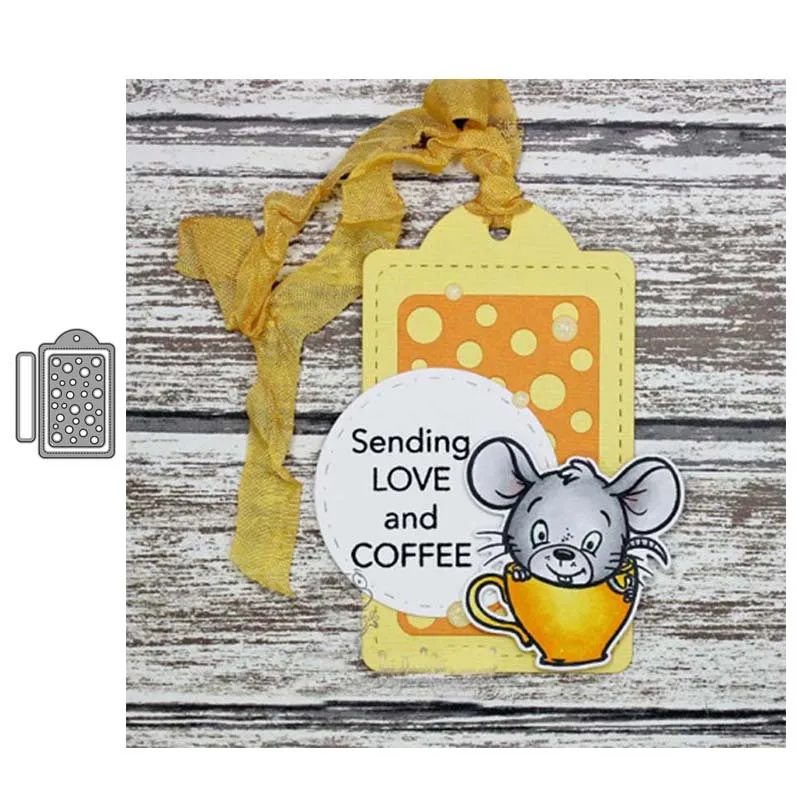 

JC Circle Tag Label Background Metal Cutting Dies for Scrapbooking Craft Mold Cut Die Stencil Handmade Card Make Template Design