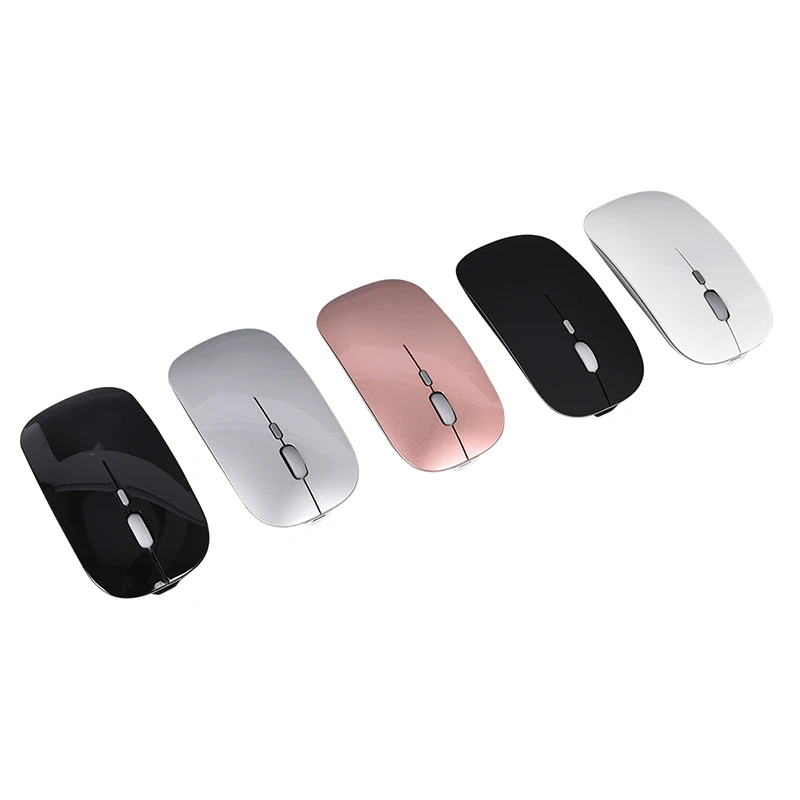 

Rechargeable Optical Wireless Mouse Slient Button Ultra Thin Mini Optical Ultrathin USB 2.4G Mice for Computer Laptop PC
