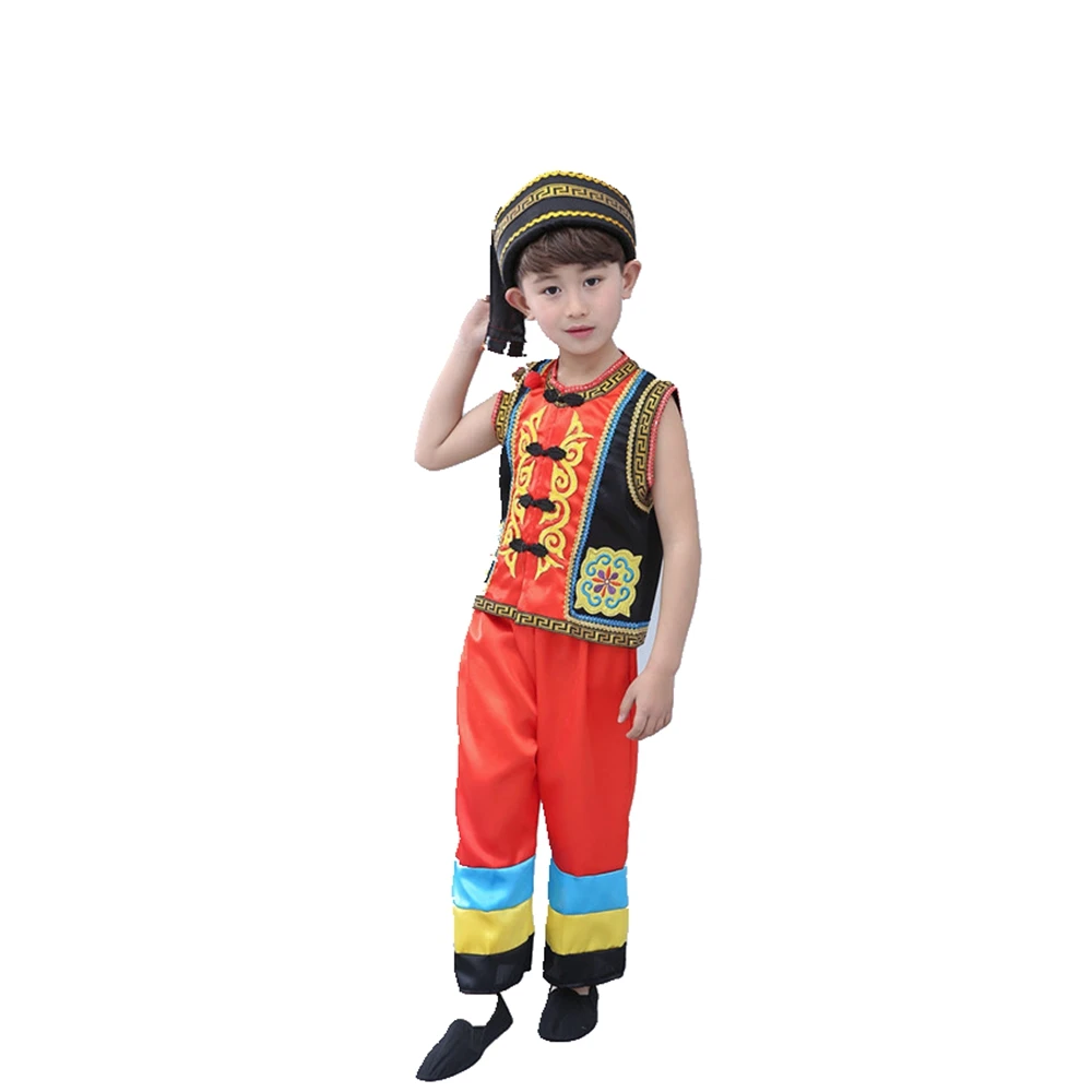 

Children's Miao Clothes Boy Hmong Dance Clothing Chinese Folk Dance Costume