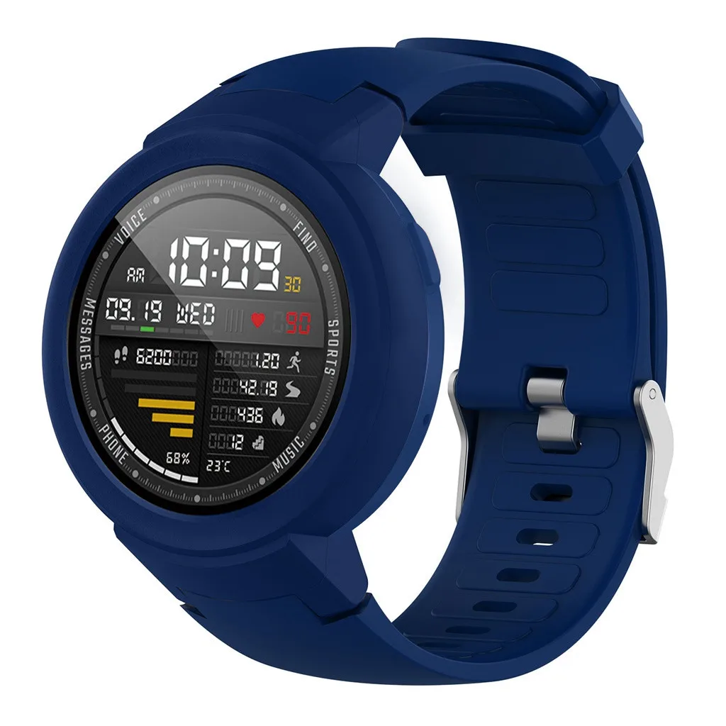 Силиконовый ремешок для часов + ТПУ защитный чехол Huami Amazfit Verge Youth Watch модный