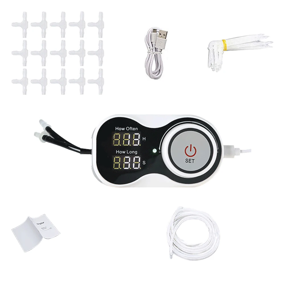 

Intelligent Automatic Watering Device Home Adjustable Flow Rate With Timing Low Power Consumption Irrigation System Easy Install