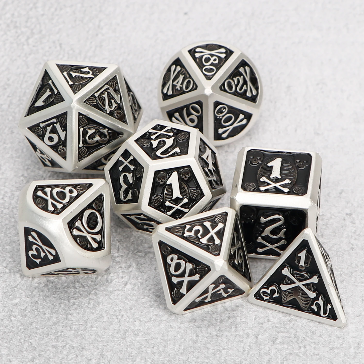 

DND Dice dnd metal dice dice set for dungeon and dragon Solid Metal Polyhedral D&D Dice dnd dice set dnd dice bag Metal dice