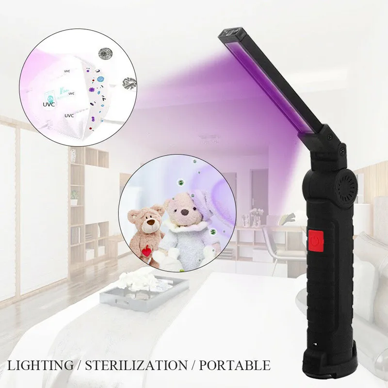 

Newly Portable Folding UV Light Handheld Ultraviolet Lamp for Home Hotel Toilet Travel XSD88