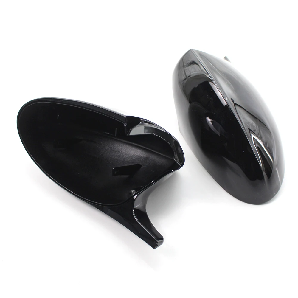rea rview mirror covers caps for bmw e81 e82 e87 116i 118i 120i e88 e90 e91 e92 e93 carbon fiber gloss black free global shipping