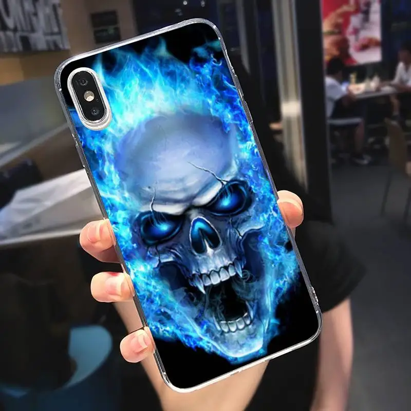 

Skeleton Middle Finger Phone Cases Transparent for iPhone 6 7 8 11 12 s mini pro X XS XR MAX Plus