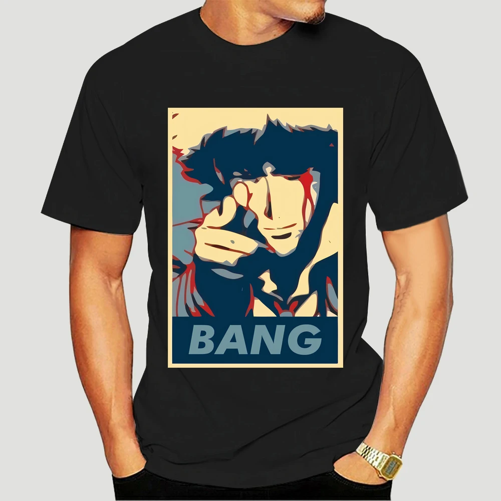 

Cowboy Bebop T-Shirts for Men Bang Spike Spiegel Short Sleeve Novelty Tee Shirt Crewneck Cotton Tops Print T Shirts 4669X