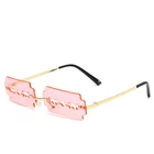 Уникальные солнечные очки в форме огненного пламени для женщин и мужчин, трендовые товары, привлекательные праздничные солнцезащитные очки без оправы 2020
