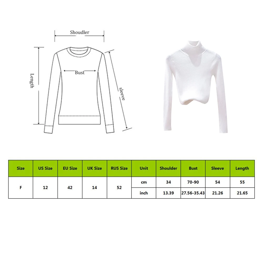 Женский вязаный свитер с высоким воротом Осень-зима 2019 повседневный однотонный