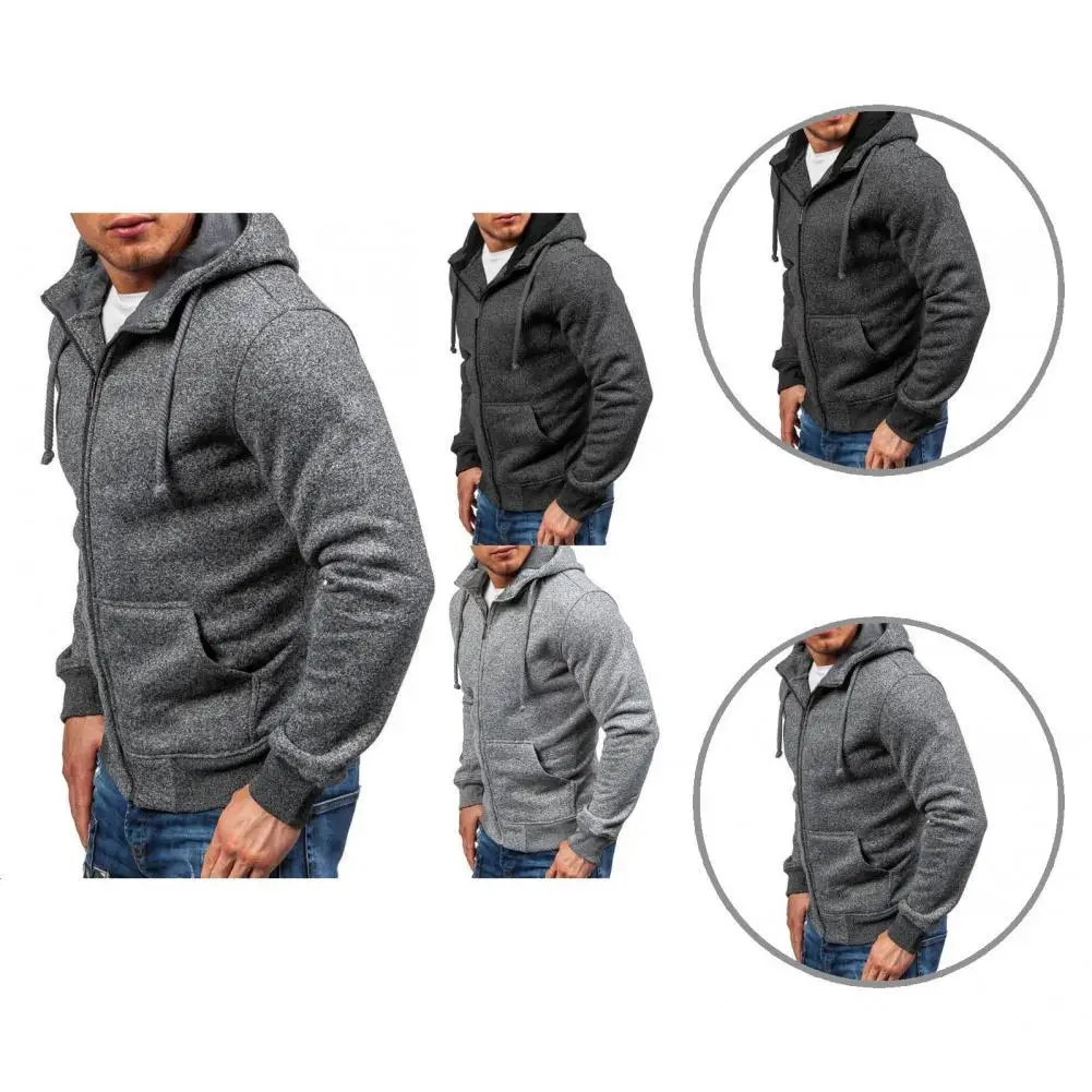 

Comfy Streetwear Ribbed Cuff Warm Hoodie for Vacation Men Coat Comfy Streetwear Ribbed Cuff Warm Hoodie for Vacation