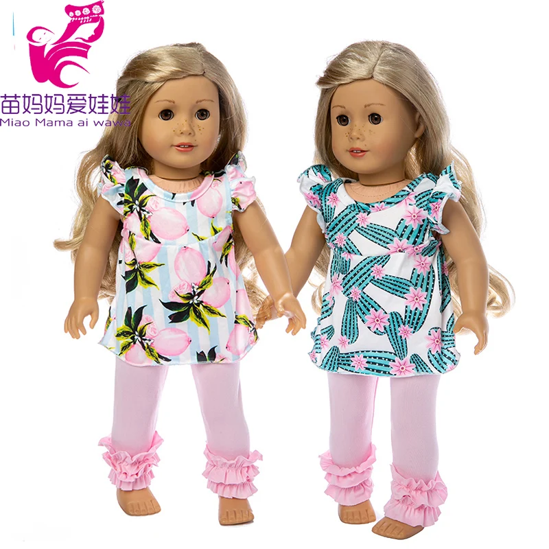 

18 inch Doll clothes set for Baby Doll clothes children girl gift flower doll suit