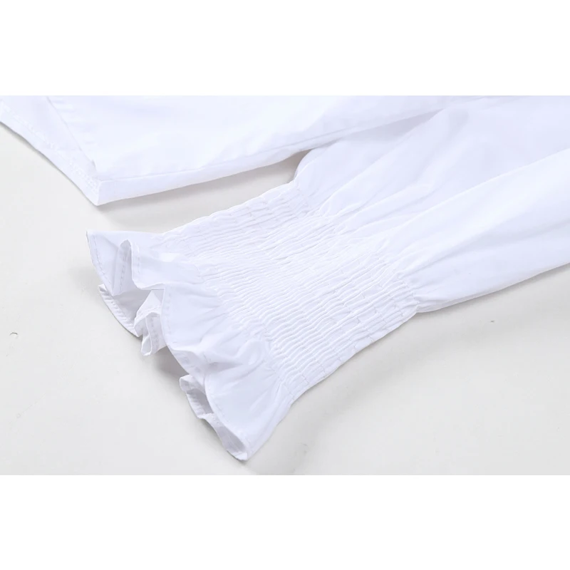 

Women's Cardigan White Blouse Or Tops Big Double-Layer Peter Pan Collar Shirts 2021 Retro Long Sleeve Sweet Preppy Style Blusas