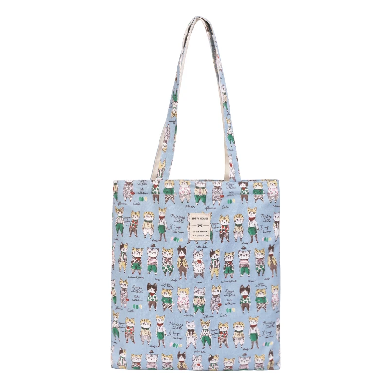 

Shopping Bag Art Painting Graphic Canvas Shoulder Bag Female Tote Shopper Bag