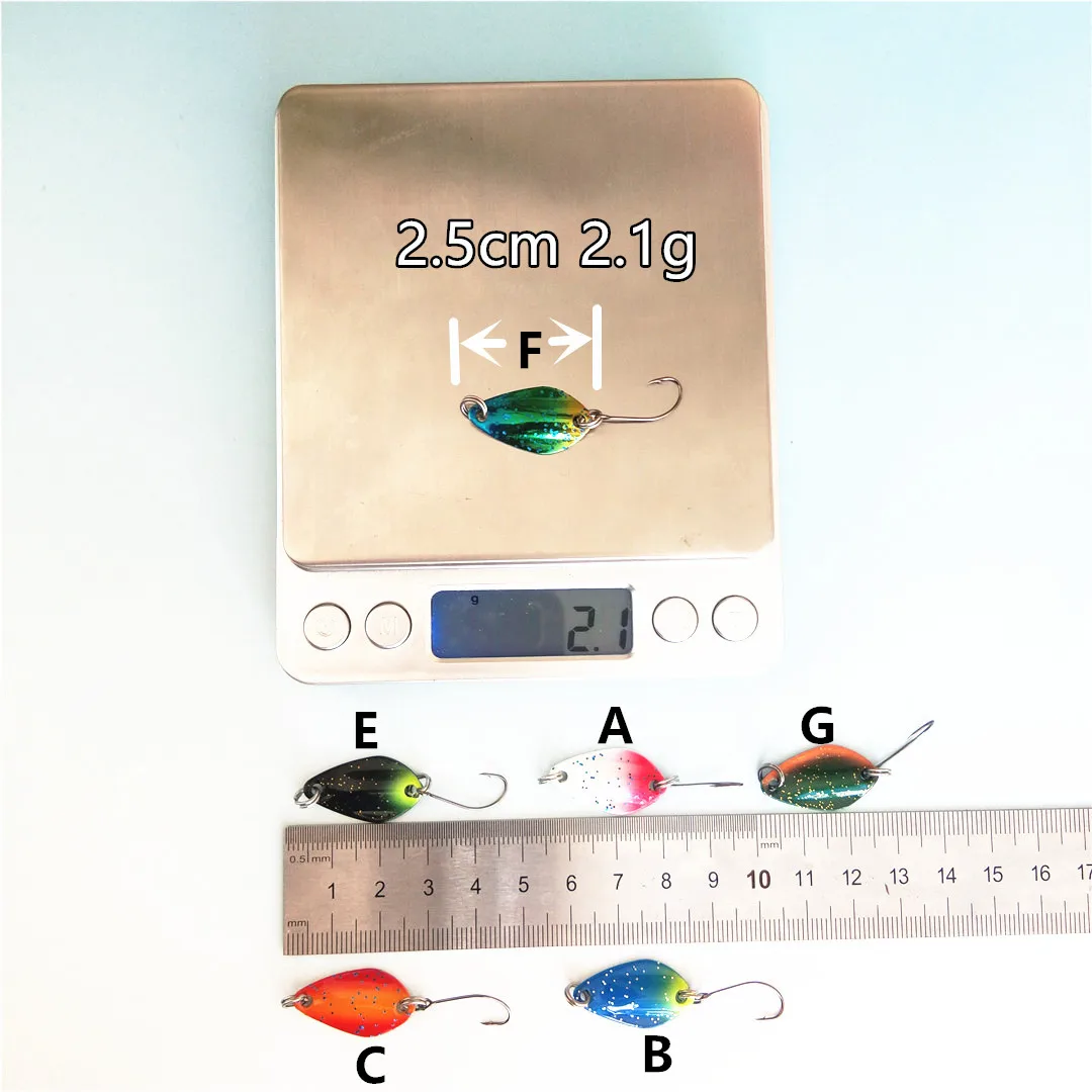 

Swolfy 36pcs Trout Spoon Lure Set Metal Bait mixed Colors Pesca Freshwater Fishing Tackle Isca Artificial Lake Fishing