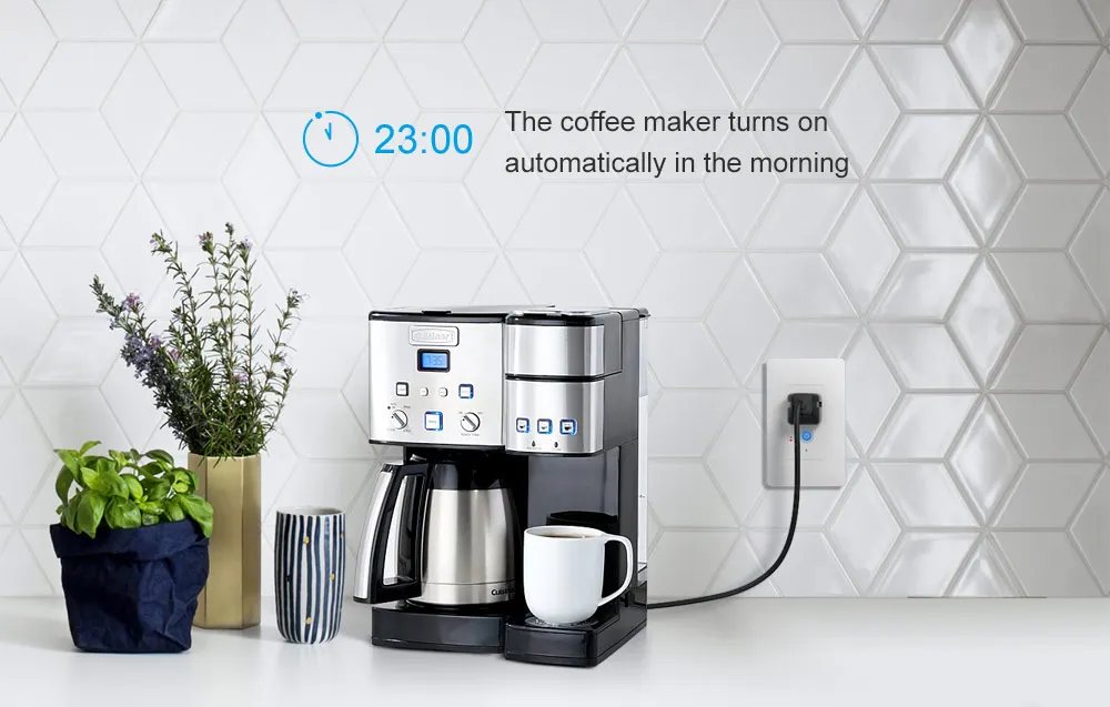 SONOFF IW100 US Wi-Fi розетка разъем 15A 1800 Вт умный контроль мощности настенный выключатель приложение голосовой LAN пульт дистанционного управления работает с Alexa