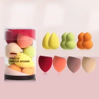 10 pcs mini makeup foam large powder puff beauty blender foundation concealer cream soft wet and dry dual use