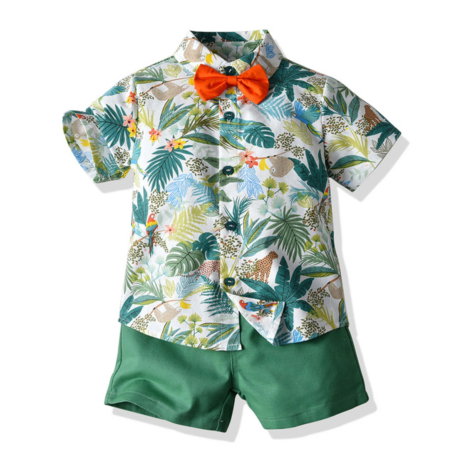

Kids Clothes Boys Classics Beach Suits Cotton Childrens High Quality 2 Piece Sets Summer Clothing Shirt Shorts Fashion Casual