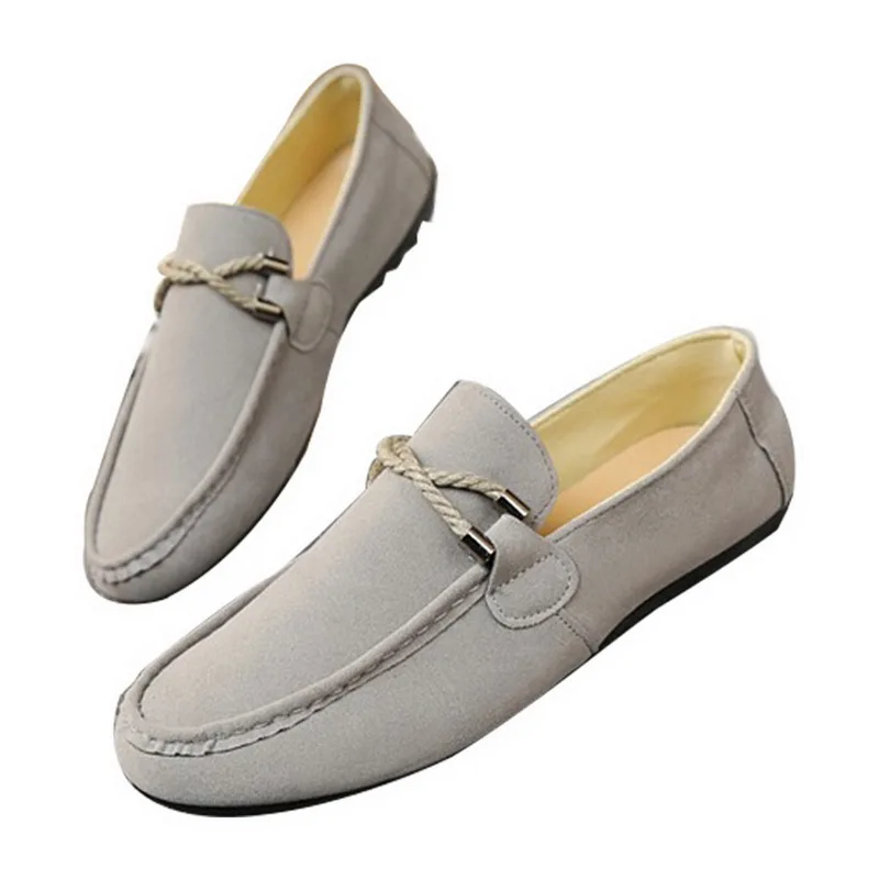 Men Shoes Flat Casual Vulcanize Slip On Loafers Male Sneakers Breathable Confort Light Leather Shallow Youth Boy | Обувь