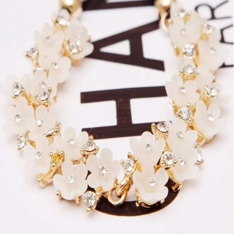 Модное Горячее предложение креативное ожерелье с цветами циркониевый кристалл