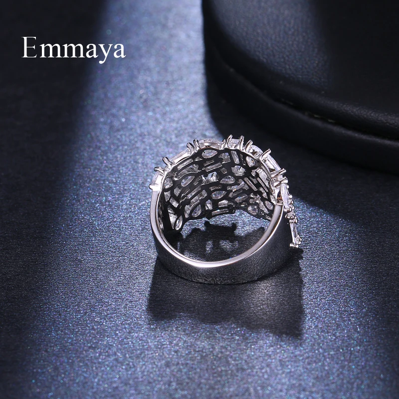 Emmaya AAA кубический циркон геометрический камень Хаоса состояние посеребренное