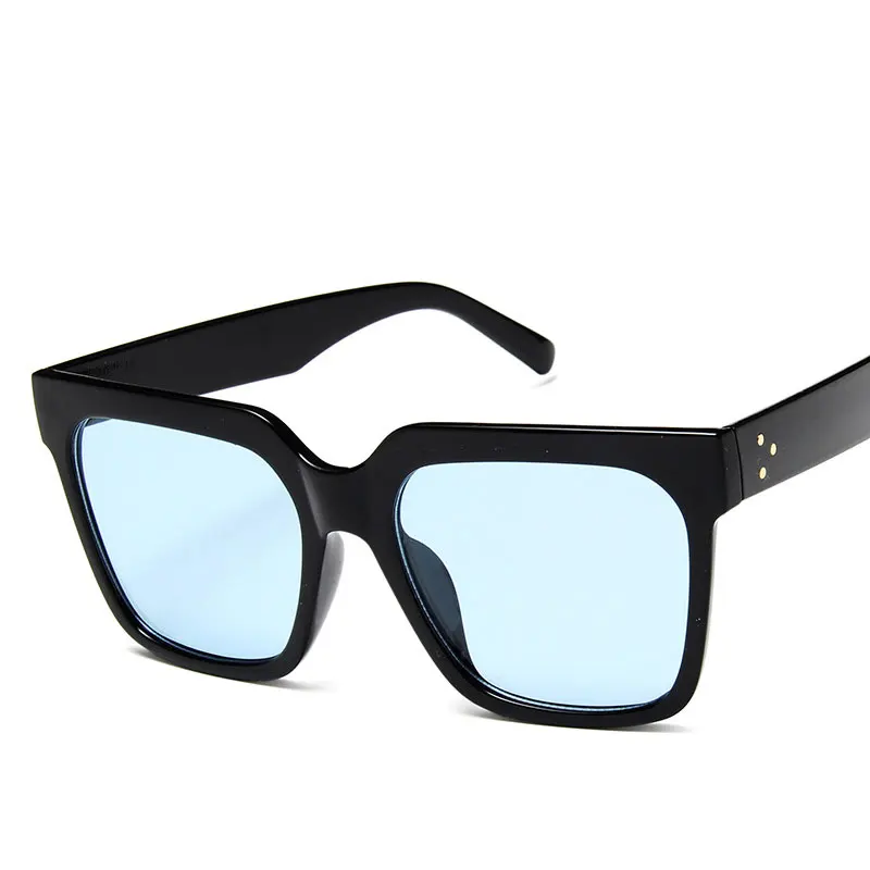 Женские солнцезащитные очки в большой оправе популярные квадратном стиле с УФ