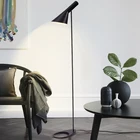 Напольная Светодиодная лампа в скандинавском стиле, черная и белая настольная лампа для домашнего декора, Регулируемая лампа-подставка для гостиной, спальни, лестницы, угловой светильник
