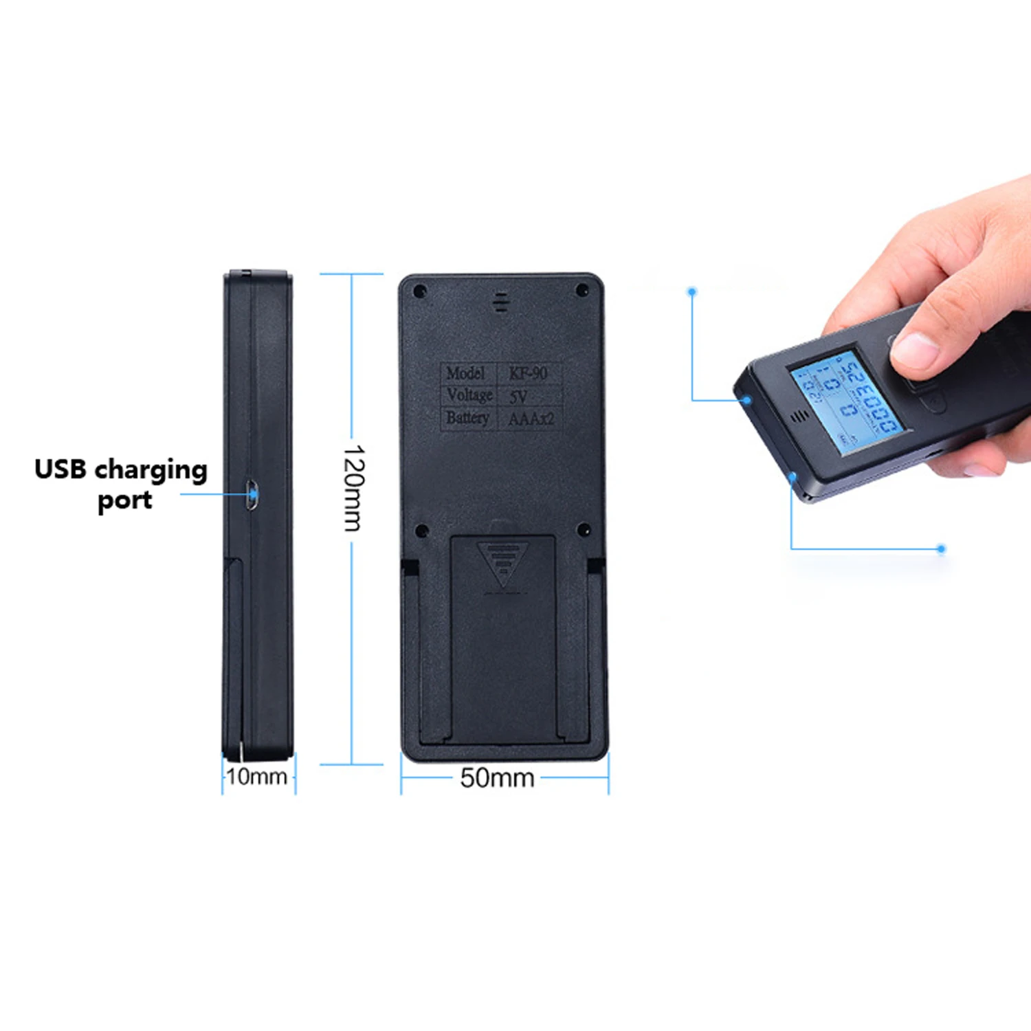 Портативный цифровой детектор УФ излучения измеритель тестер радиометра с